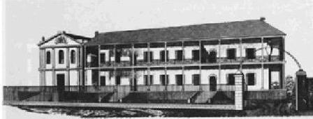 The new Council Chamber added to the north side of the Principal Surgeon’s Quarters in 1843